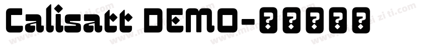 Calisatt DEMO字体转换